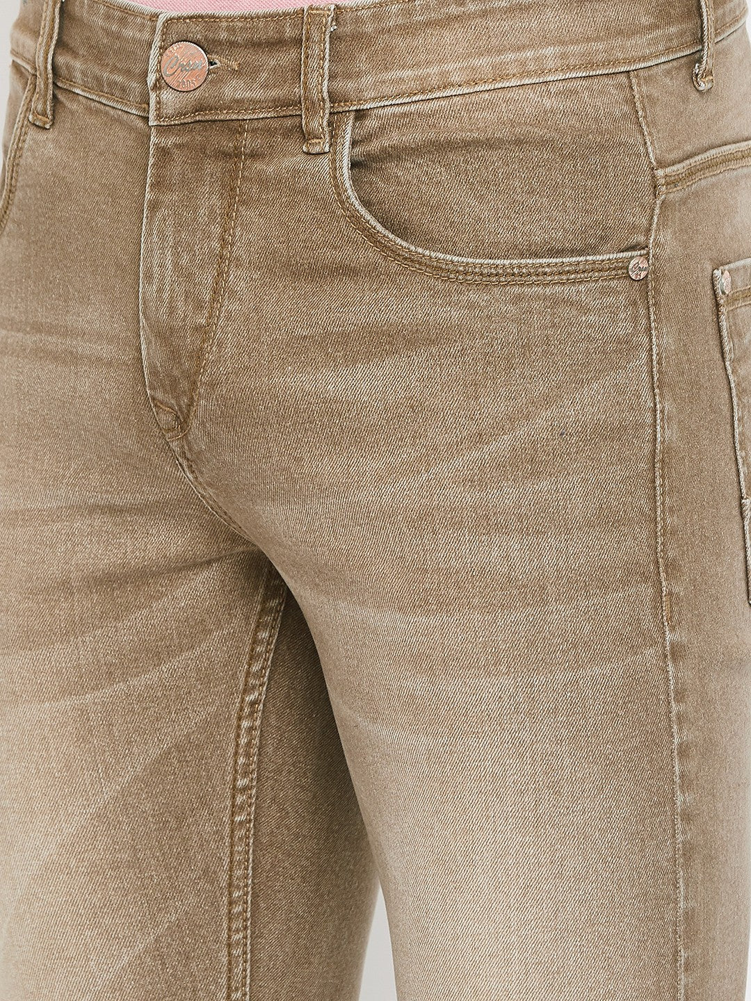 Khaki Slim Fit Jeans - Men Jeans