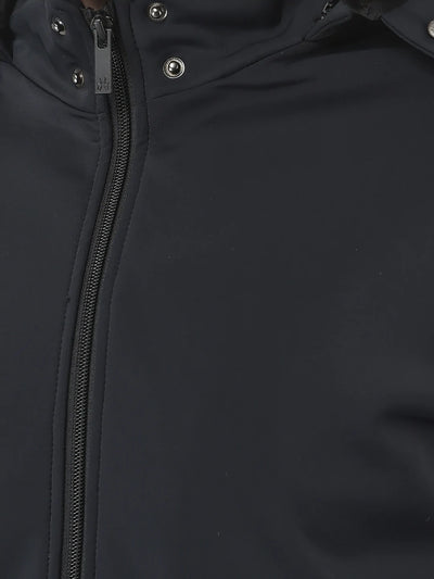  Navy Blue Removable Hood Jacket 