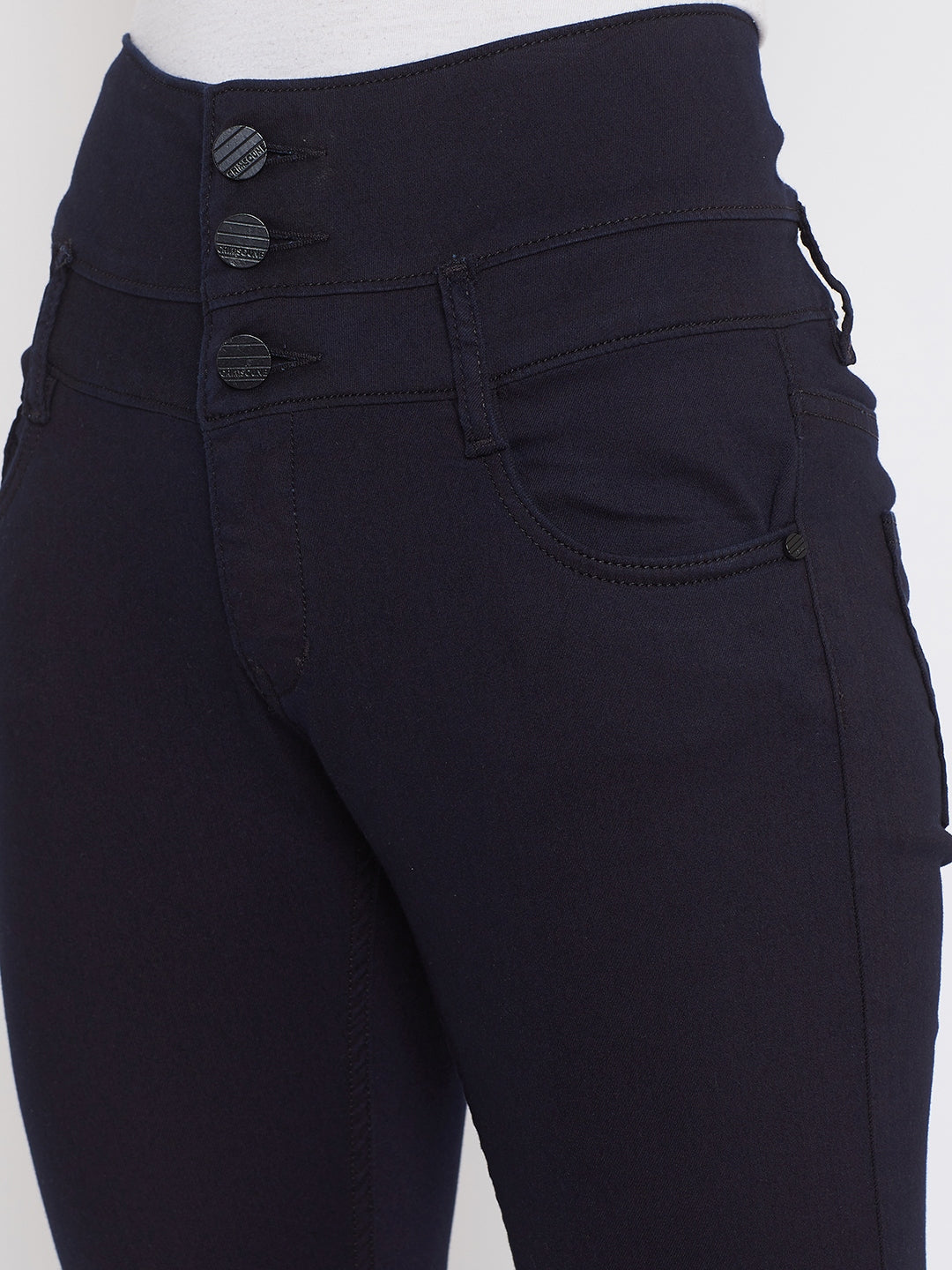 Denim Triple Button - Women Jeans