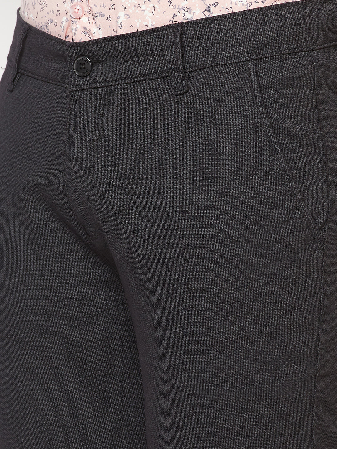 Black Printed Trousers - Men Trousers