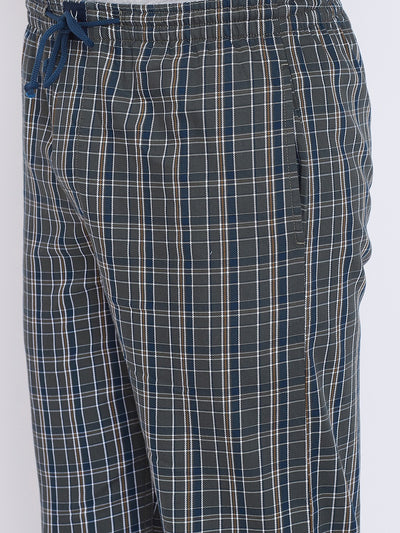 Checked Straight Lounge Pants - Men Lounge Pants