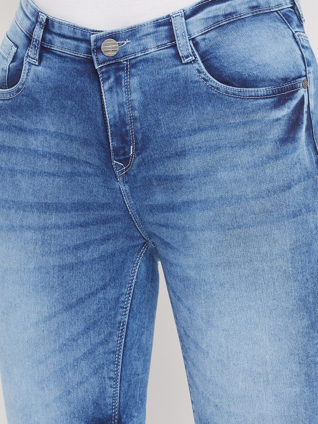Blue Bootcut Jeans - Women Jeans