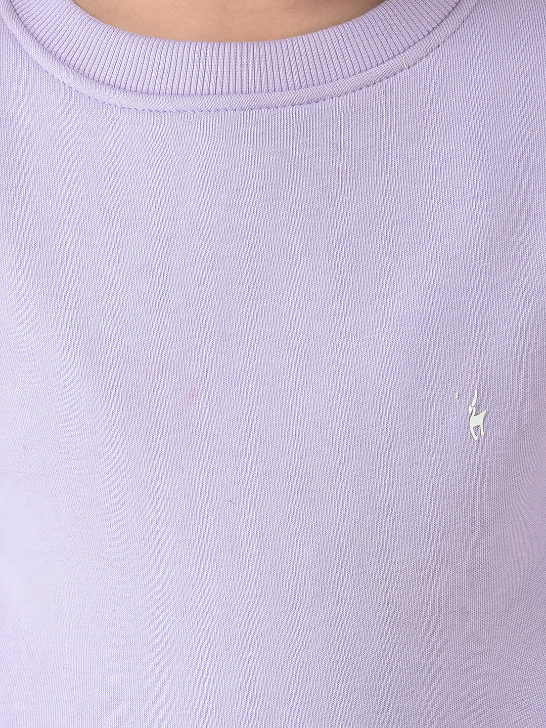 Violet Sweatshirt with Logo Detailing 
