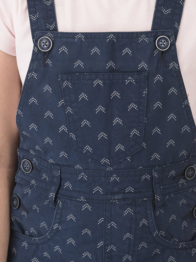 Navy Blue Pinafore Dress - Girls Dress