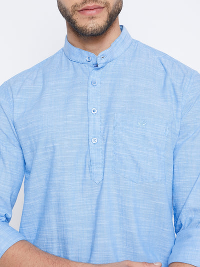 Blue Kurta - Men Kurtas