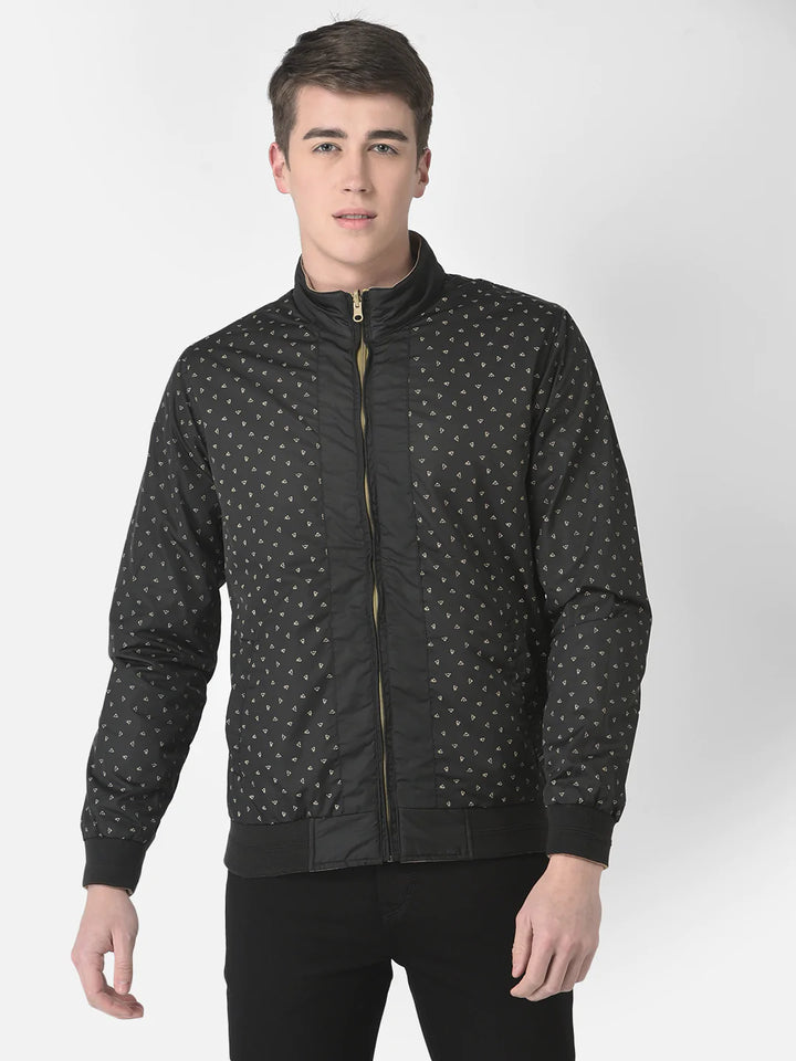  Black Reversible Graphic Jacket 