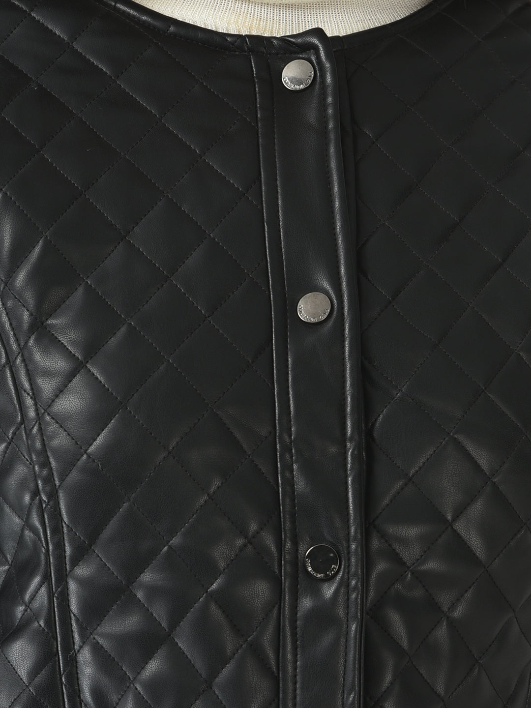  Black Quilted Leather Jacket