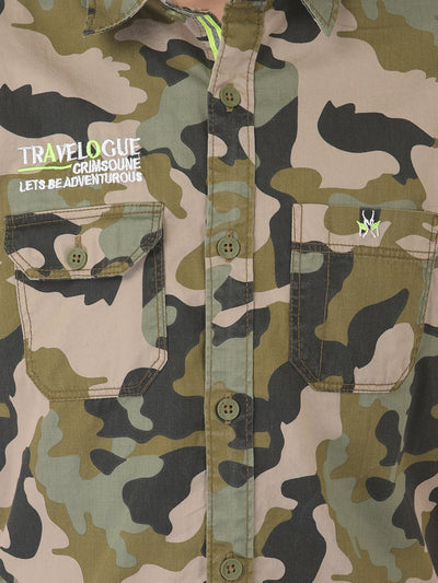 Olive Camouflage Shirt - Boys Shirts
