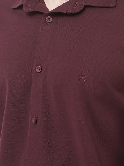  Maroon Business Shirt