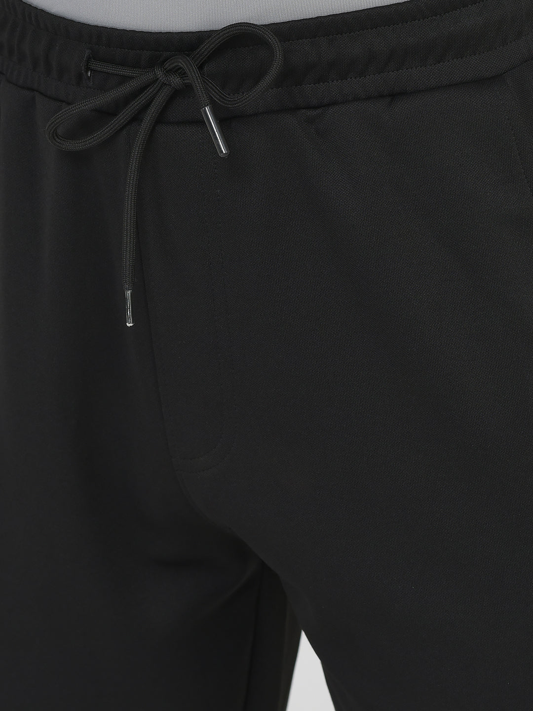  Black Logo-Work Track Pants