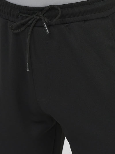  Black Logo-Work Track Pants