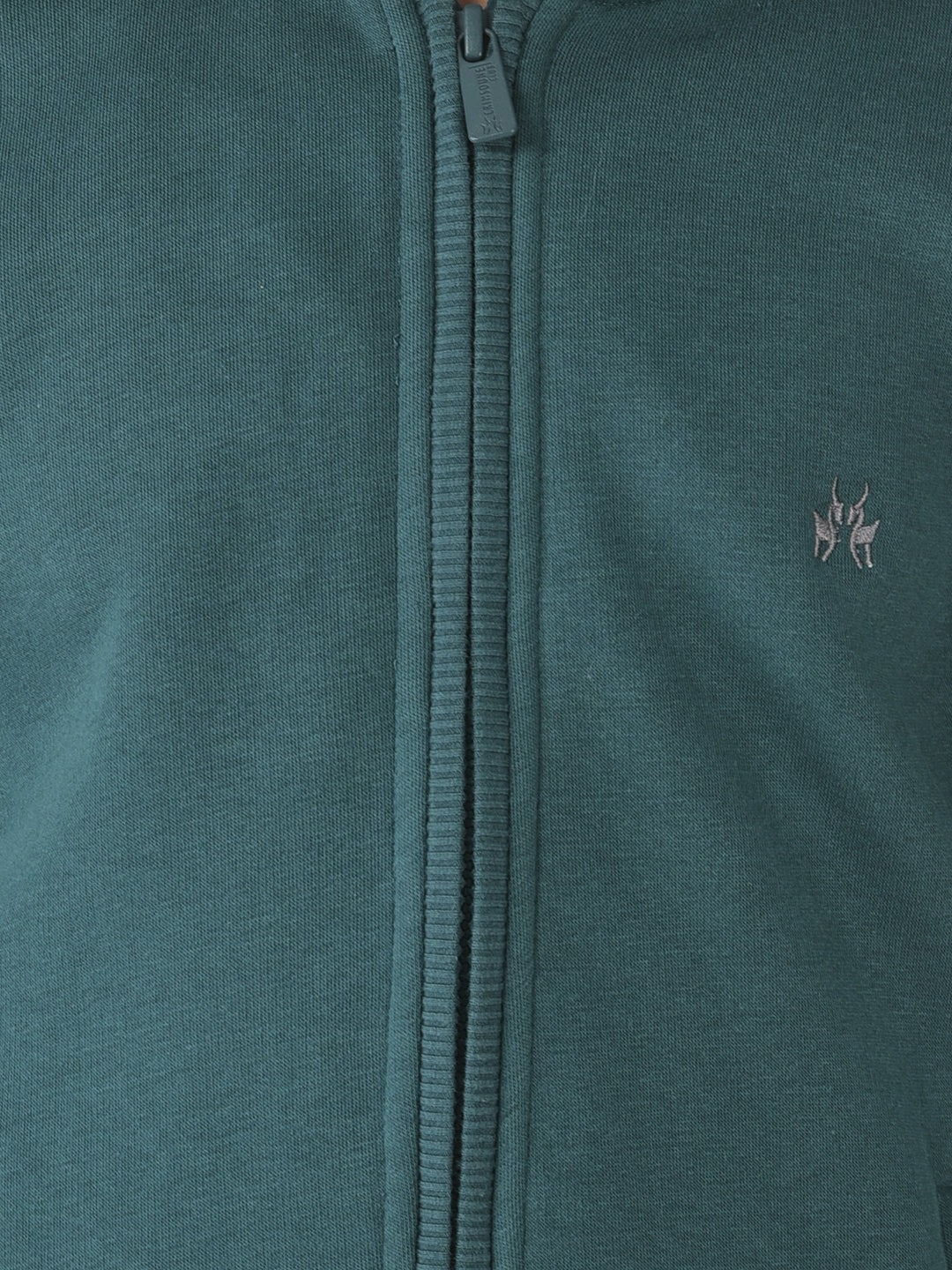  Teal Green Zipper Sweatshirt