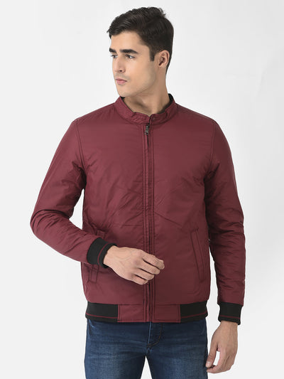  Black Reversible Jacket in Polyester