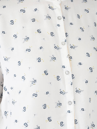 Longline Floral Shirt - Women Shirts