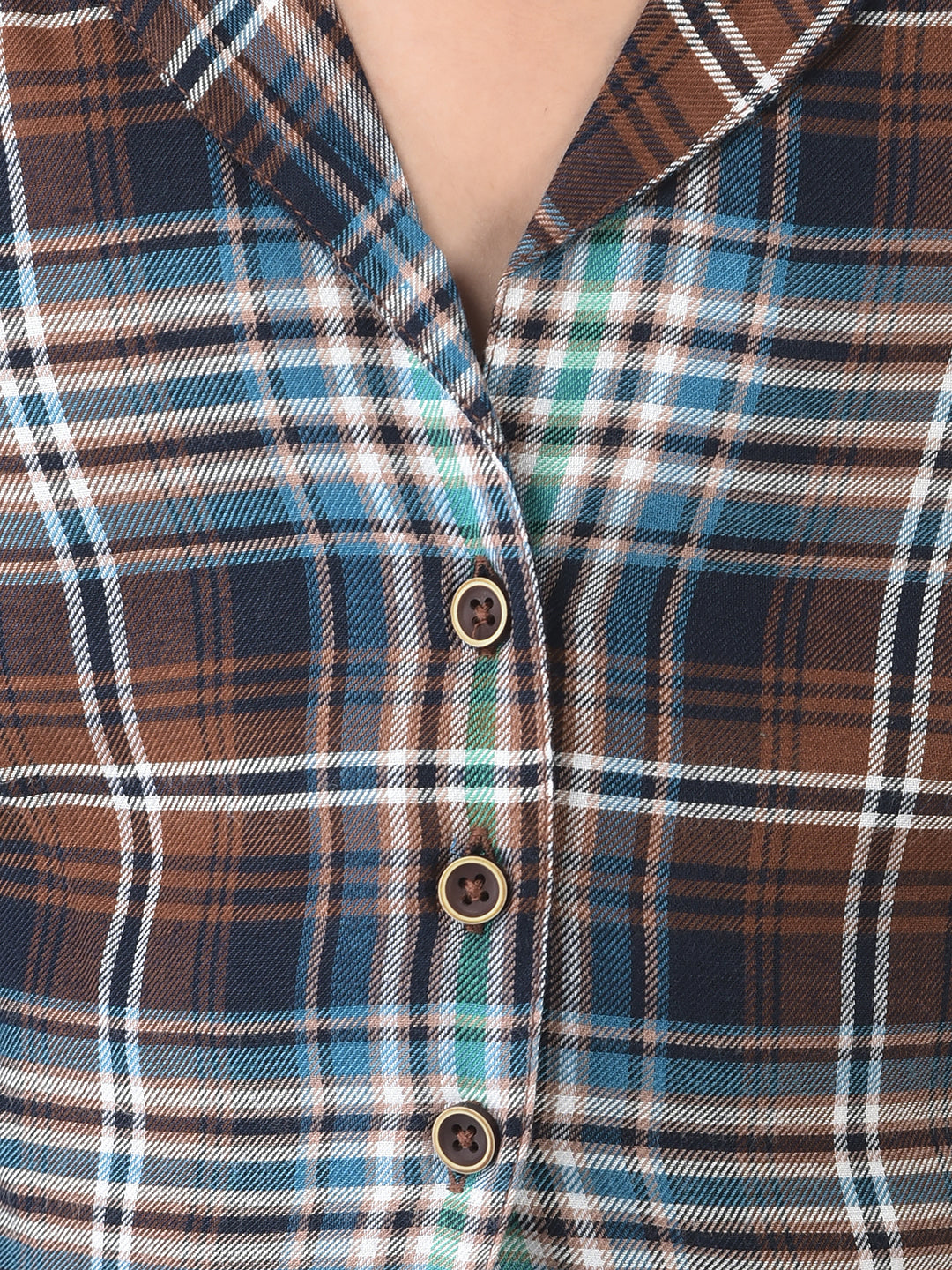  Multi-Colour Shirt with Tartan Checks 