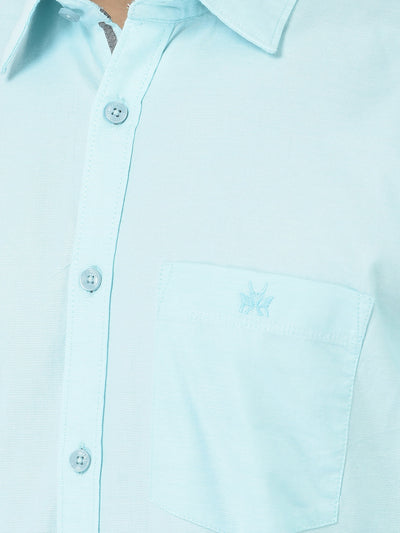  Light Baby Blue Shirt in Pure Cotton