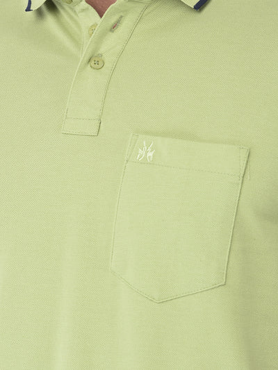 Light Green Polo T-Shirt - Men T-Shirts