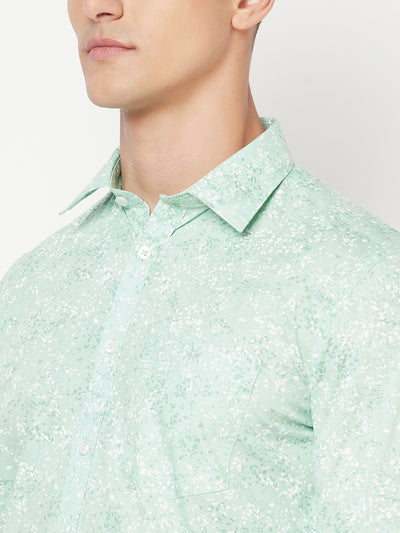 Green Casual Shirt - Men Shirts