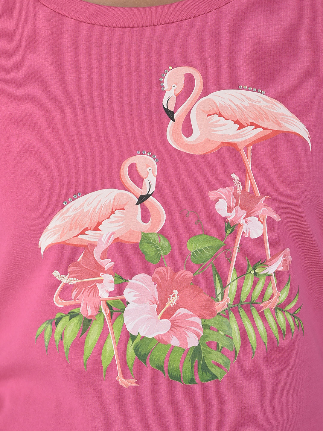  Pink Flamingo Crop Top