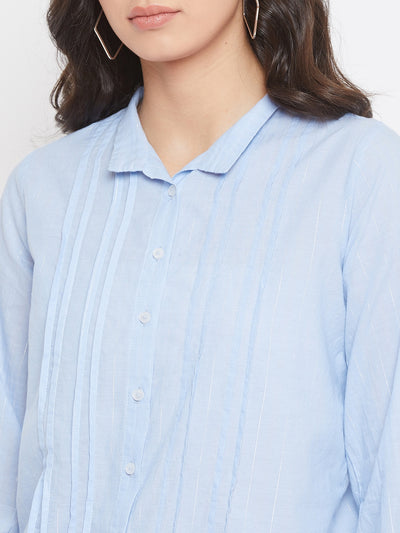 Full Sleeves V Neck Slim Fit shirt - Women Shirts