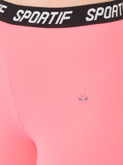 Pink Printed High Waisted Track Pants - Women Track Pants