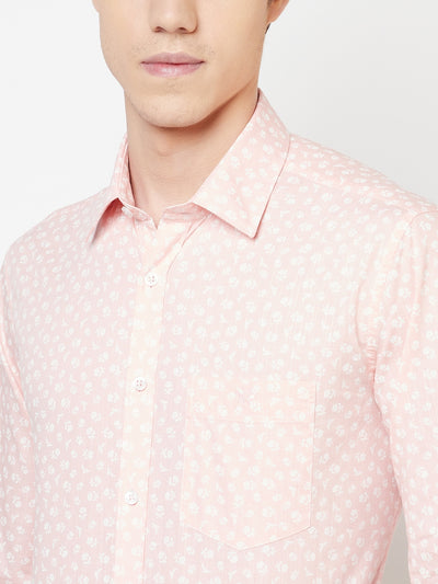 Pink Floral Shirt - Men Shirts