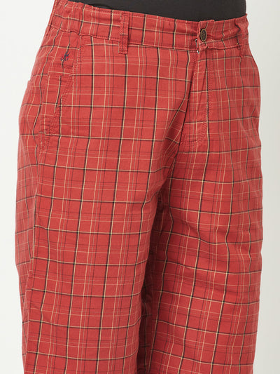  Red Plaid Shorts 