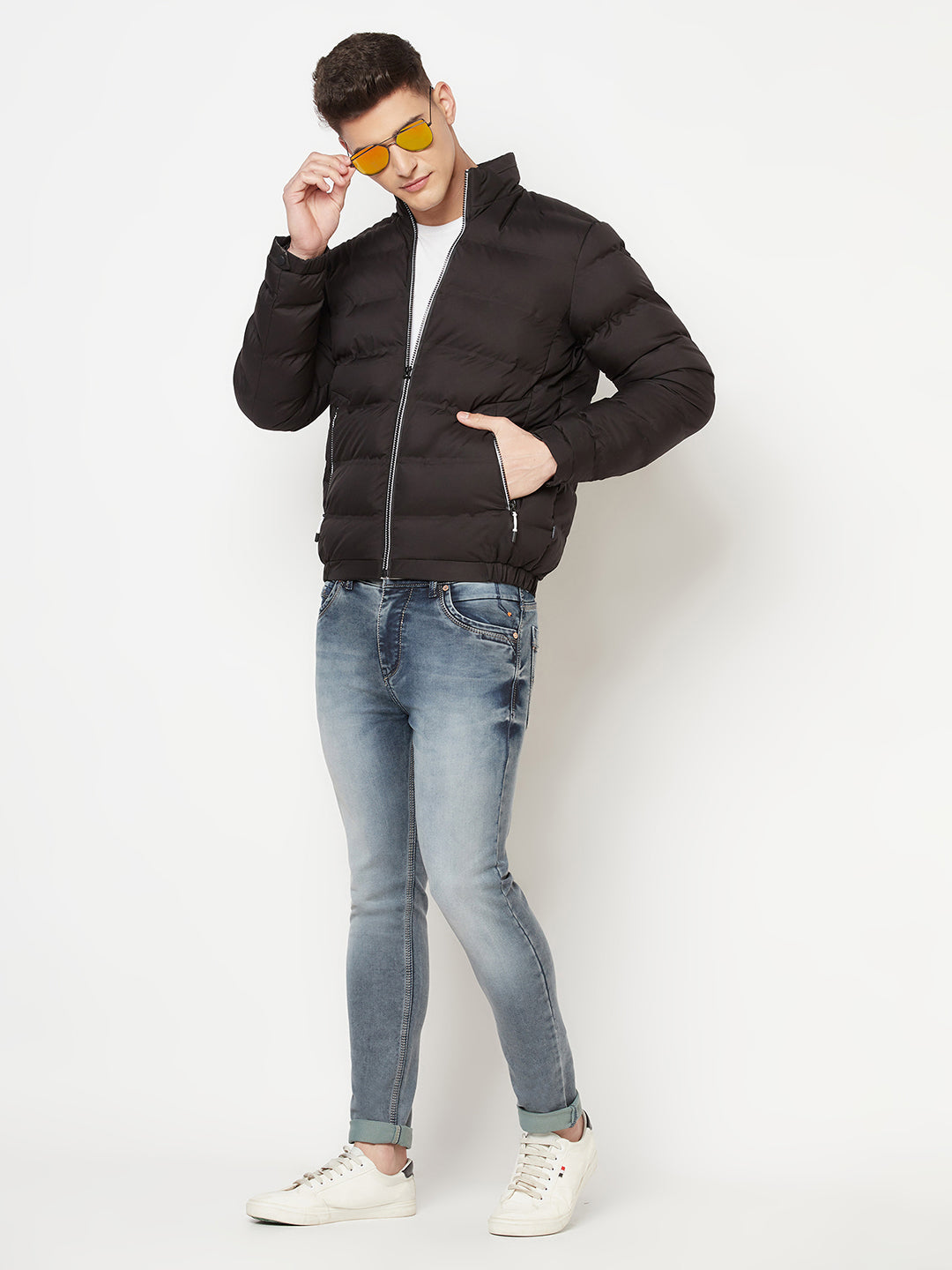 Black Puffer Jacket - Men Jacket