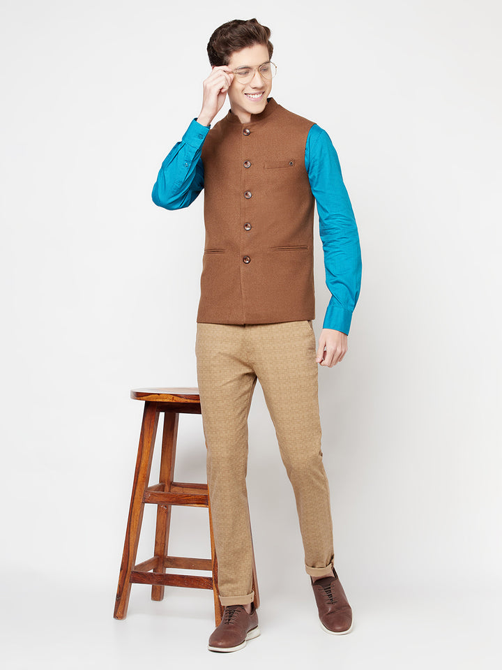 Brown Waist Coat - Men Waist Coat