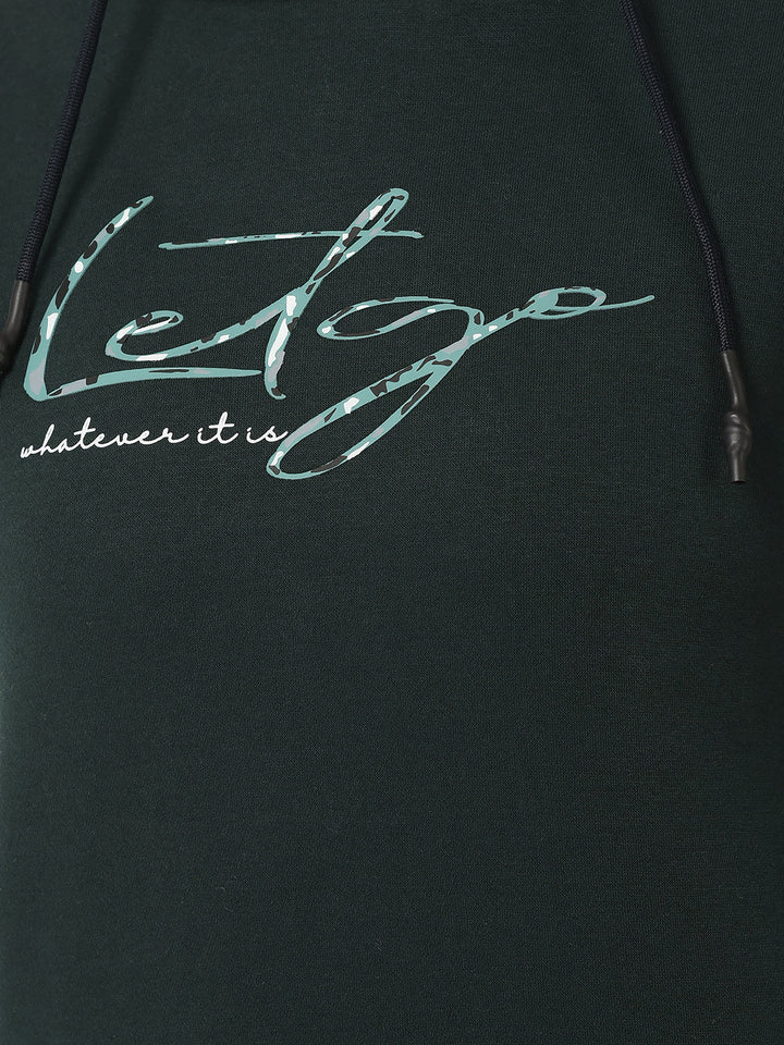 Emerald Green Typographic Sweatshirt