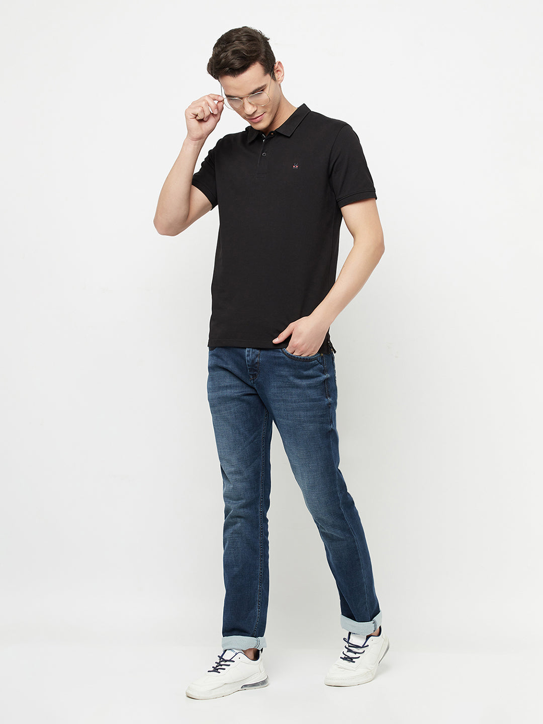 Black Polo T-Shirt - Men T-Shirts