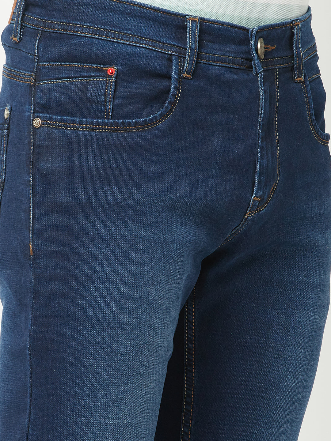 Deep Blue Narrow-Fit Jeans