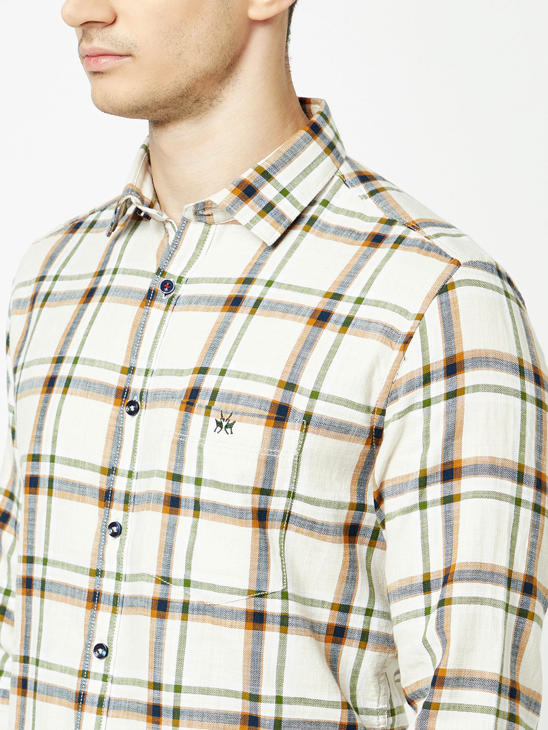  Cream Flannel Shirt