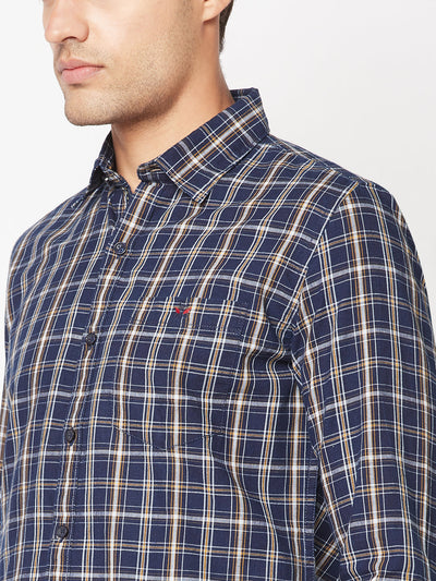  Beige Checkered Shirt