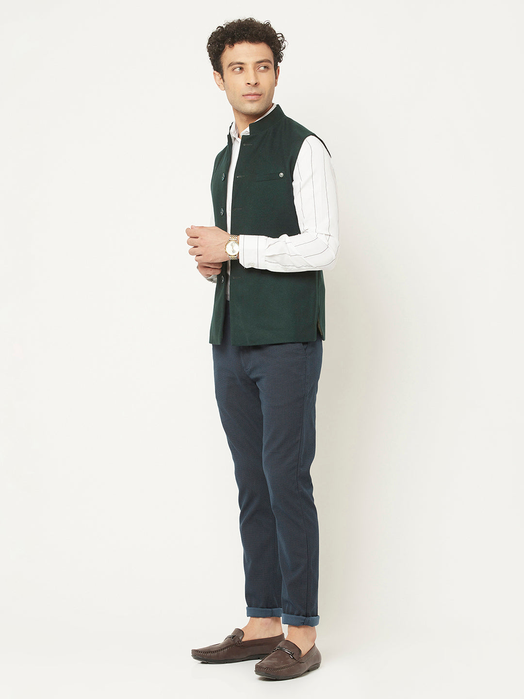  Waistcoat in Emerald Green Tone