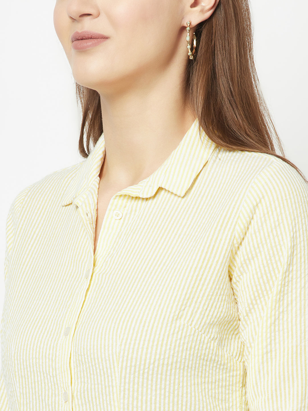  Yellow Pin-Stripe Shirt