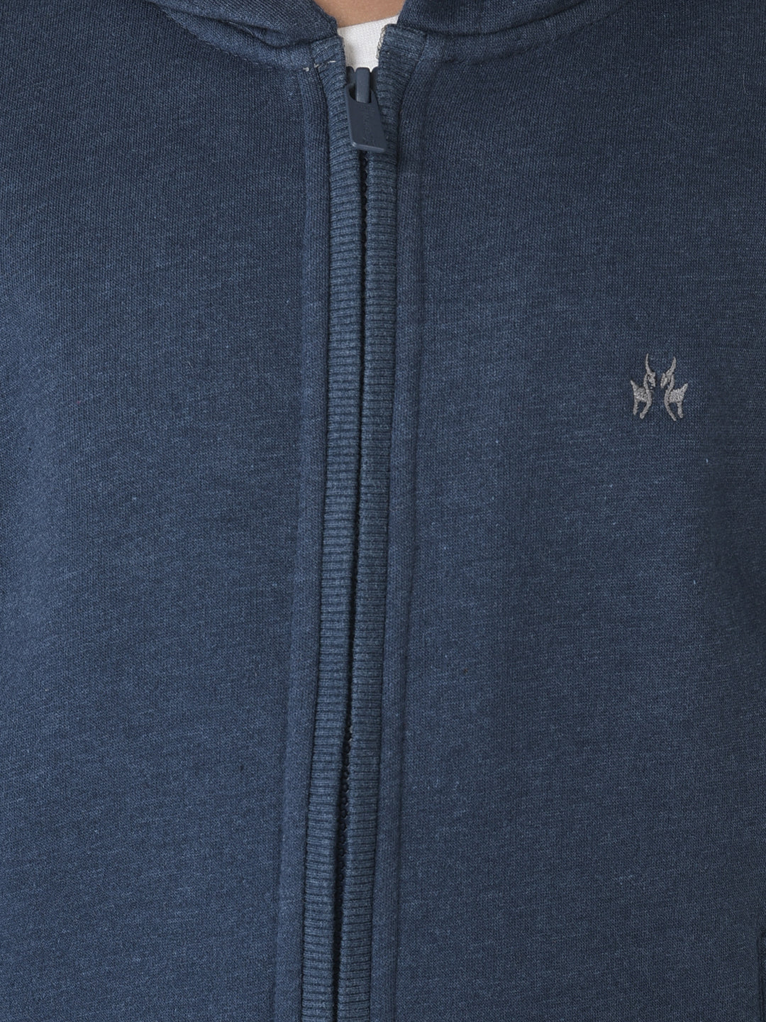  Dusty Blue Zipper Sweatshirt