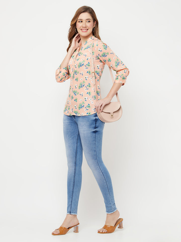 Pink Floral Top - Women Tops