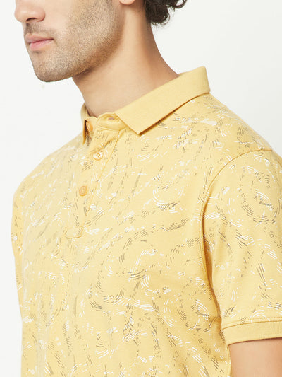  Yellow Abstract T-Shirt