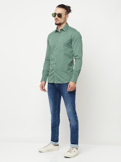Blue Casual Shirt - Men Shirts