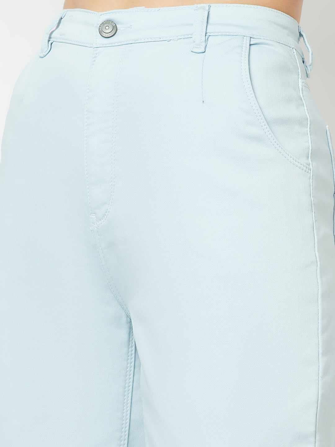  Sky Blue Wide Leg Jeans 