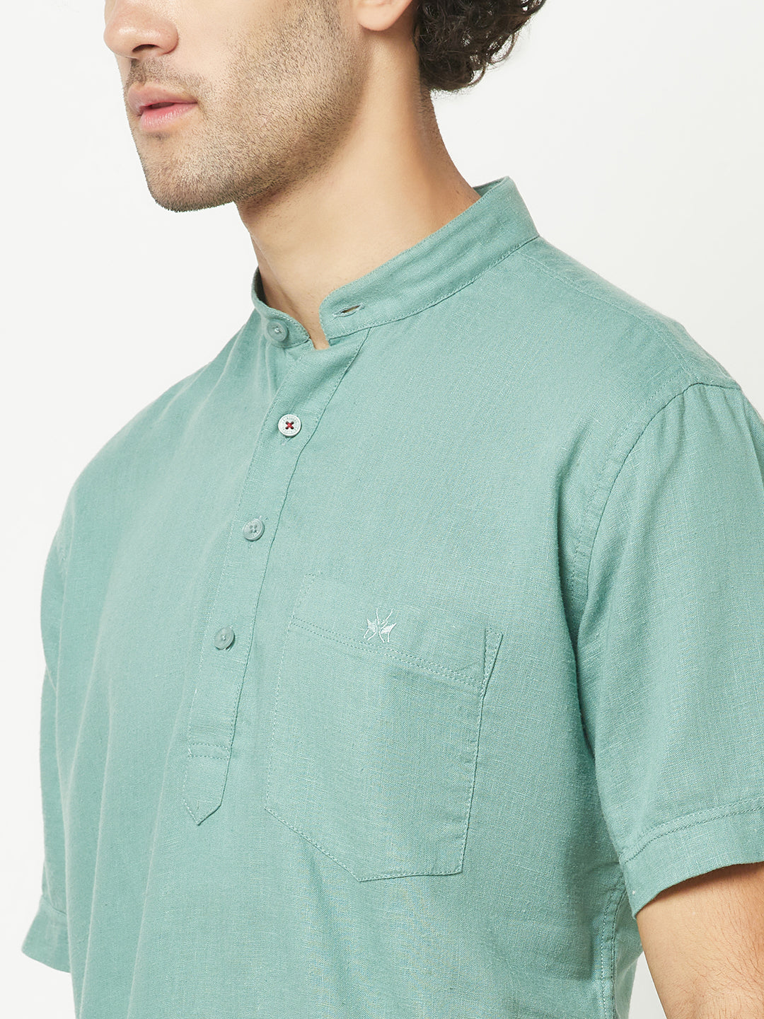  Simplistic Green Kurta