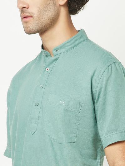  Simplistic Green Kurta