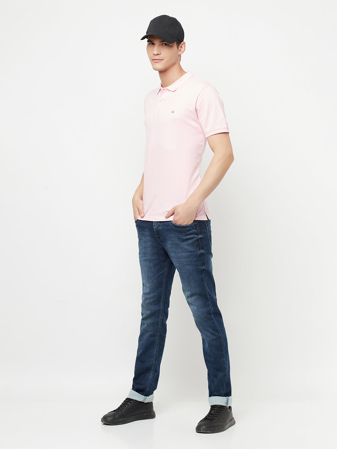 Pink Polo T-Shirt - Men T-Shirts