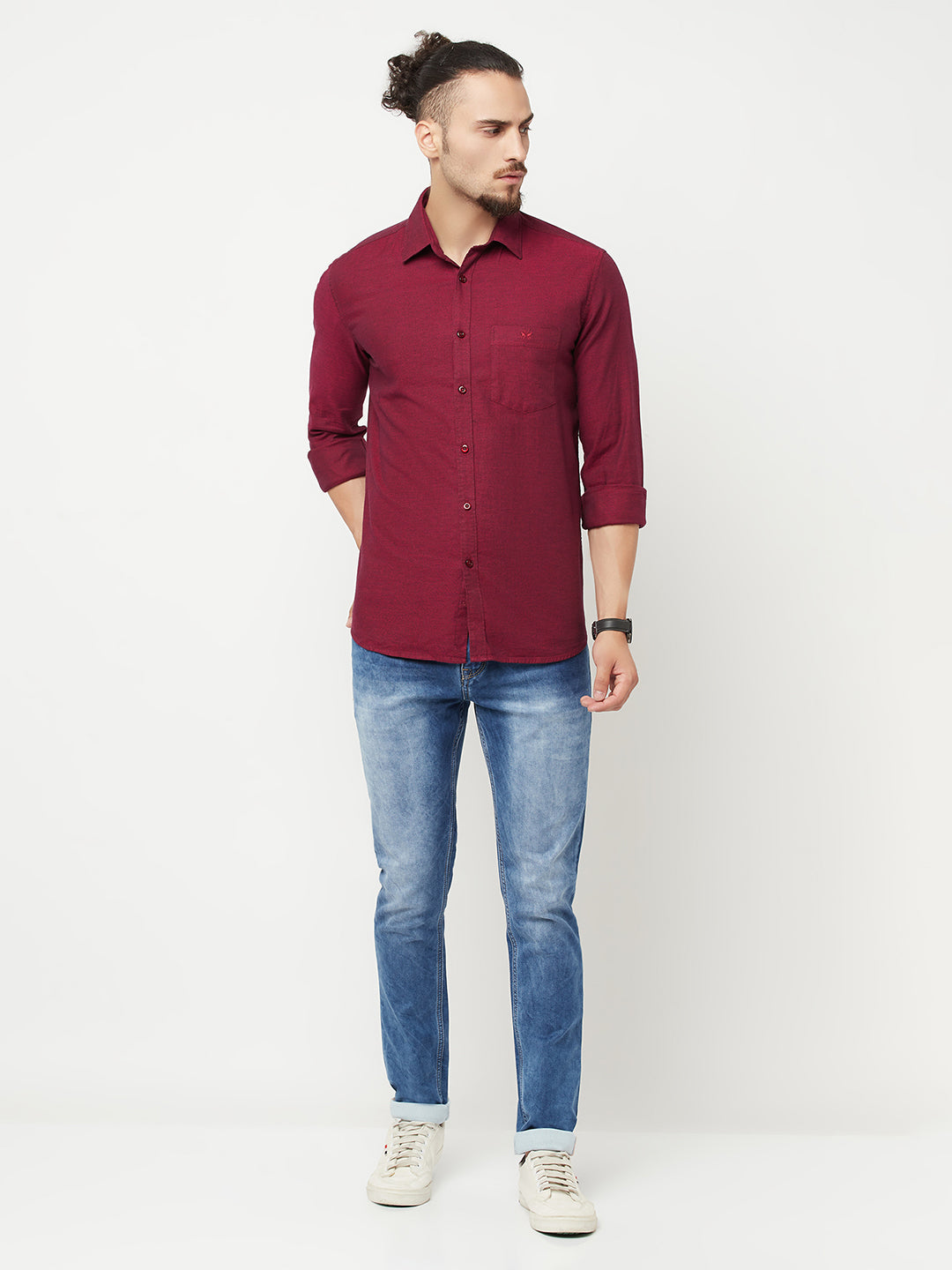 Maroon Shirt - Men Shirts