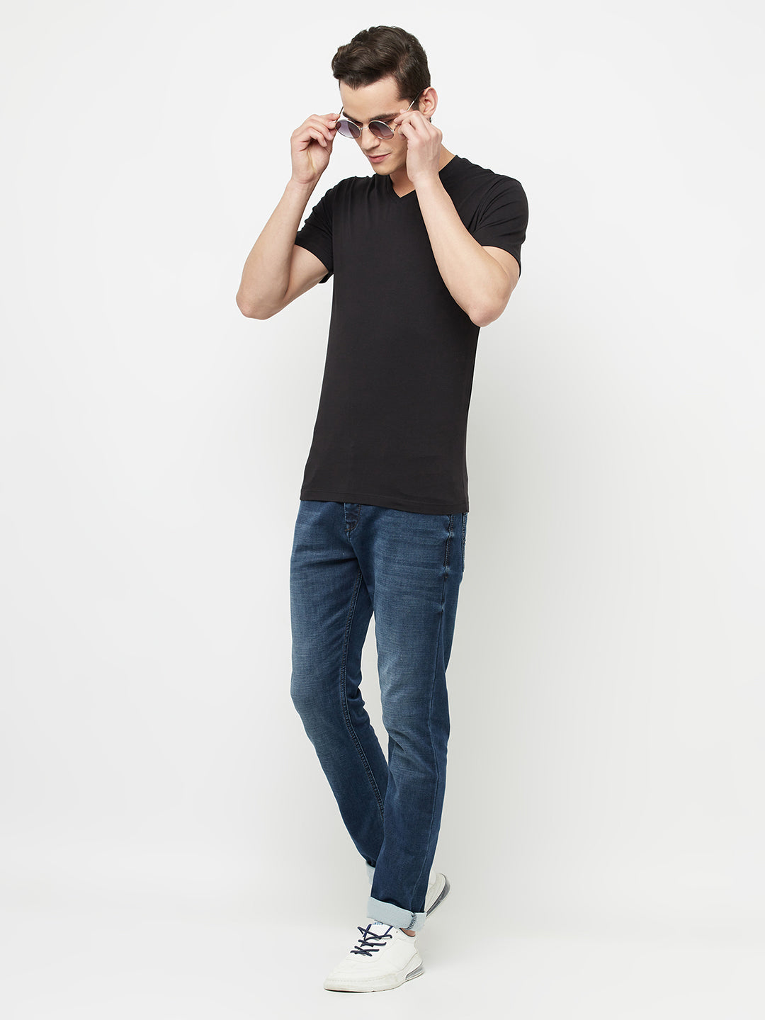 Black V-Neck T-Shirt - Men T-Shirts