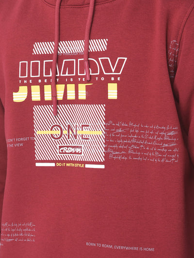  Maroon Jimpy Graphic Sweatshirt