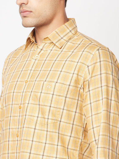  Beige Checked Shirt