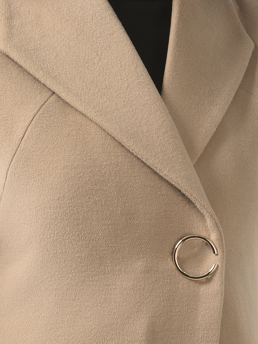  Biege A-Line Overcoat