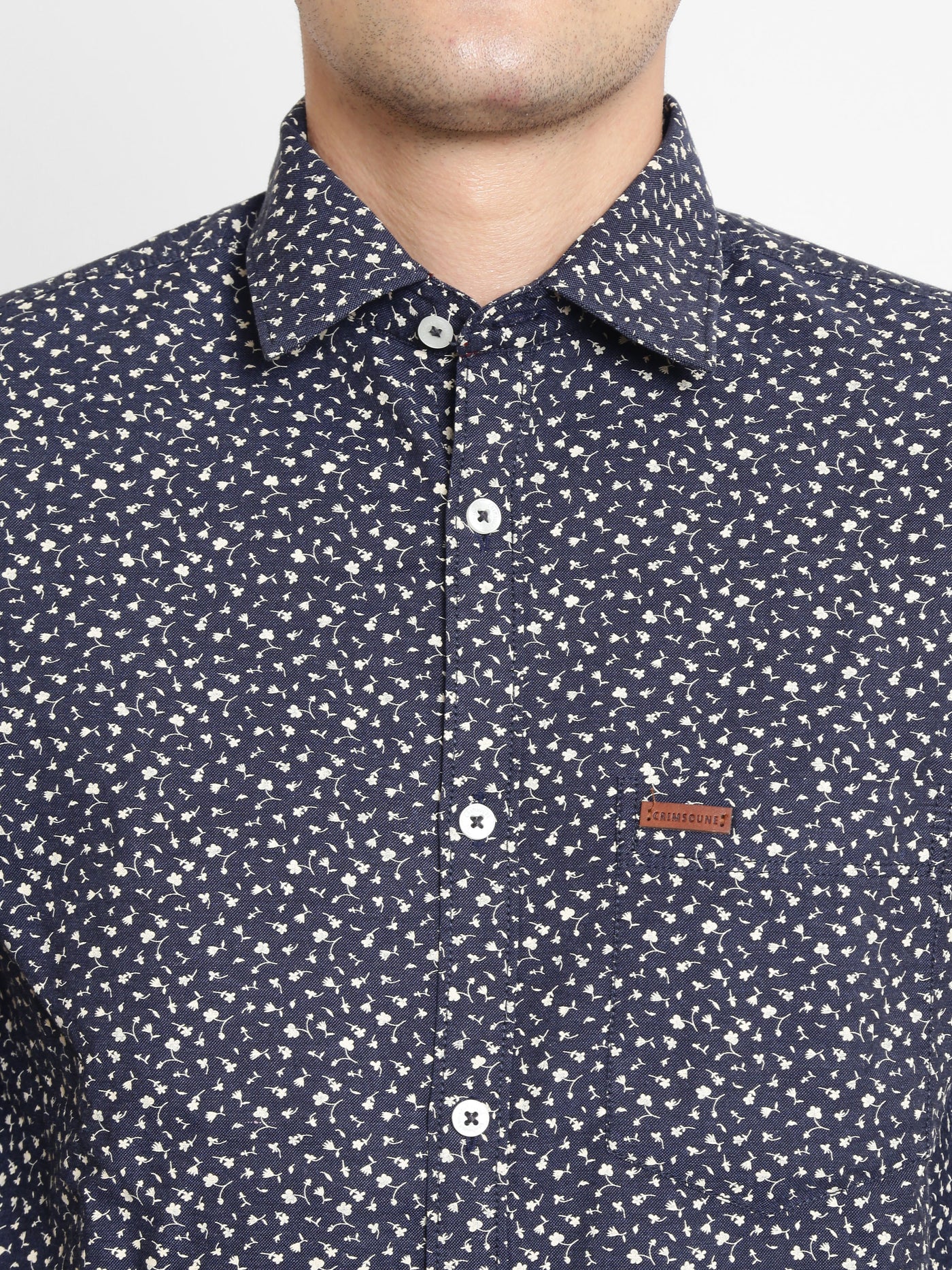 Blue Printed Shirt - Men Shirts